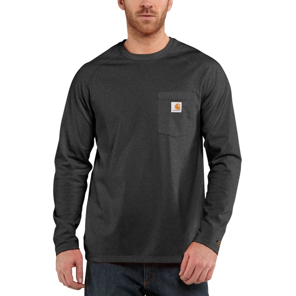 Carhartt Men's Force Cotton Delmont Long-Sleeve T-Shirt